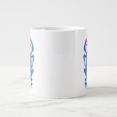 Grande Tasse Bleu Beetle Rétrowave contre graphique (Devant)