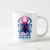 Grande Tasse Bleu Beetle Rétrowave contre graphique (Droite)