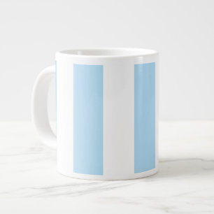 Grande Tasse Bleu, Blancs, Motif rayé