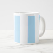 Grande Tasse Bleu, Blancs, Motif rayé (Devant droit)