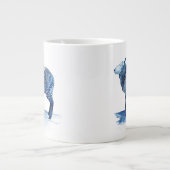 Grande Tasse Bleu de cobalt Animaux de ferme - Moutons (Devant)