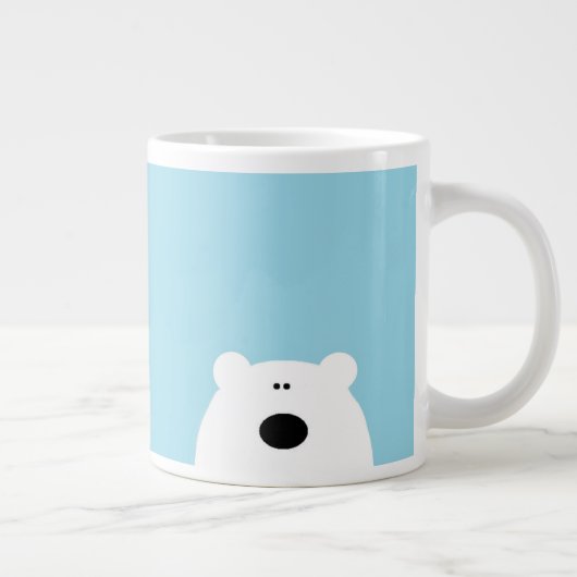 Grande Tasse Bleu de l'ours polaire (Droite)