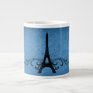 Grande Tasse Bleu Vintage Français