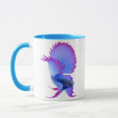 Grande tasse bleue de poissons de Betta (Gauche)