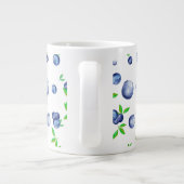 Grande Tasse Bleuets, aquarelle bleuté, art des fruits    (Dos)