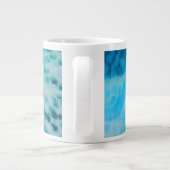 Grande Tasse Blue Crush - Abstract Coastal Artwork  (Dos)