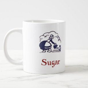 Grande Tasse Blue Delft Dutch Girl Sugar