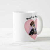 Grande Tasse Blue Merle Aussie Best Dog Mom (Devant droit)