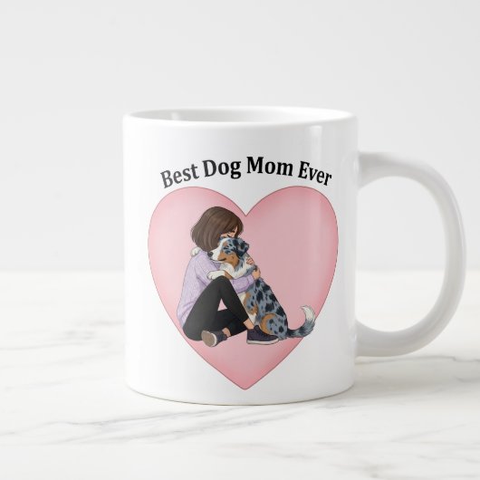 Grande Tasse Blue Merle Aussie Best Dog Mom (Droite)