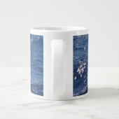 Grande Tasse Blue Ocean Motif, Beach Ocean View Lovers (Dos)