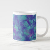 Grande Tasse Blue purple Abstract Brush Strokes Design (Droite)