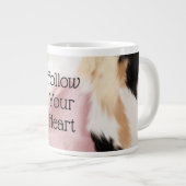 Grande Tasse Blush Rose Blanc Or Noir Vachette Animal (Devant droit)