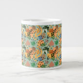 Grande Tasse boho abstract tropical pattern -minimal leaf desig (Devant)