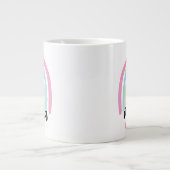 Grande Tasse Boho Rainbow Custom Mama Est. Year Keepsake (Devant)