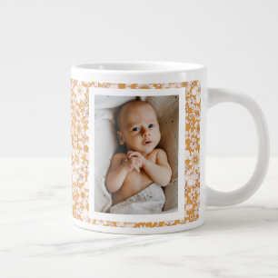 Grande Tasse Boho Rustique moderne Floral Baby Photo de famille
