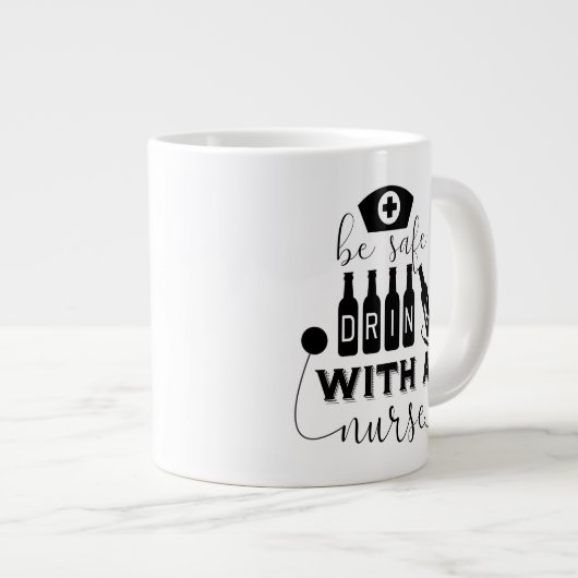 Grande Tasse Boire en toute sécurité avec une infirmière (Devant droit)
