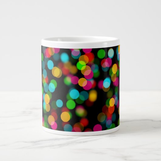 Grande Tasse Bokeh design coloré (Devant)