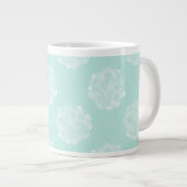 Grande Tasse Bonheur plante | Pastel Succulent Motif (Devant droit)