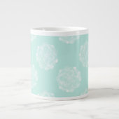 Grande Tasse Bonheur plante | Pastel Succulent Motif (Devant)