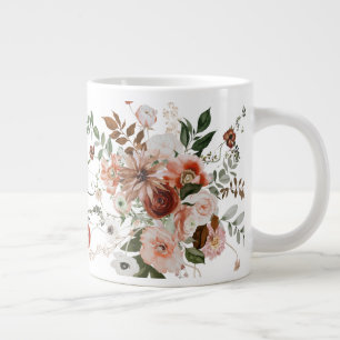 Grande Tasse Bonjour, Beau Bouquet Floral