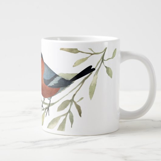 Grande Tasse Bonjour, mignon Robin (Droite)