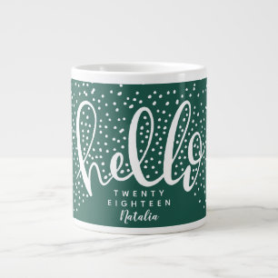 Grande Tasse Bonjour Noël neige