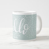 Grande Tasse Bonjour Noël neige (Devant droit)