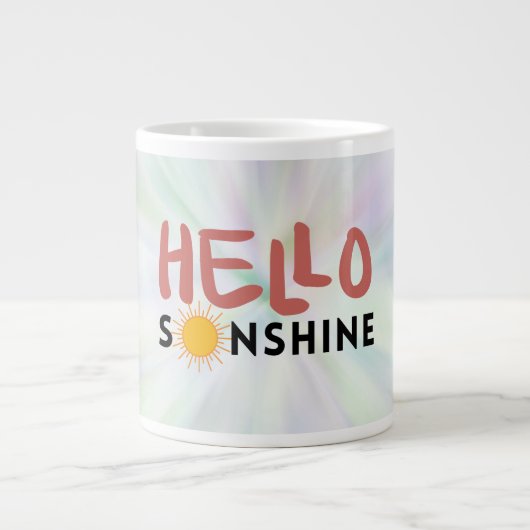 Grande Tasse Bonjour Sonshine, Sun Rays, Vues d'été (Devant)