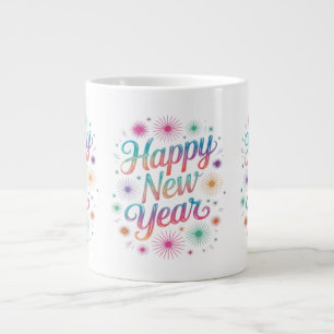 Grande Tasse Bonne année 2026 Feux d'artifice Essentiel