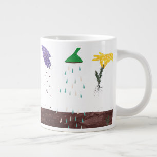 Grande Tasse Bonne saison de jardinage Illustration Gardener