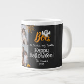 Grande Tasse Boo citrouille jack-o-lanterne Halloween Collage p (Devant droit)