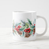 Grande Tasse Bordure aquarelle rustique (Droite)