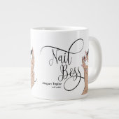 Grande Tasse Boss à ongles, Technicien à ongles, ongles longs, (Devant droit)