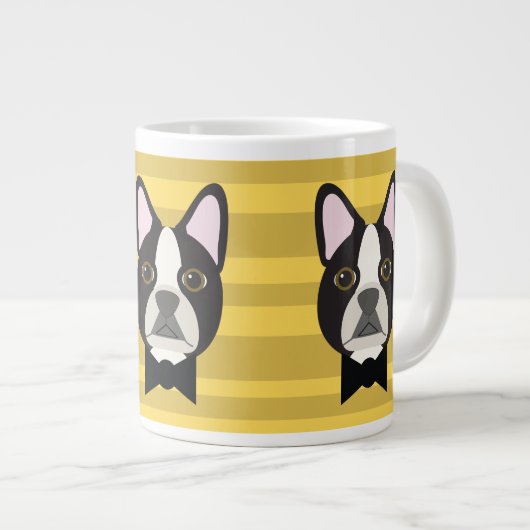 Grande Tasse Boston Terrier (Devant droit)