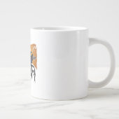 Grande Tasse Boston Terrier Skeleton Chien Citrouille Halloween (Droite)