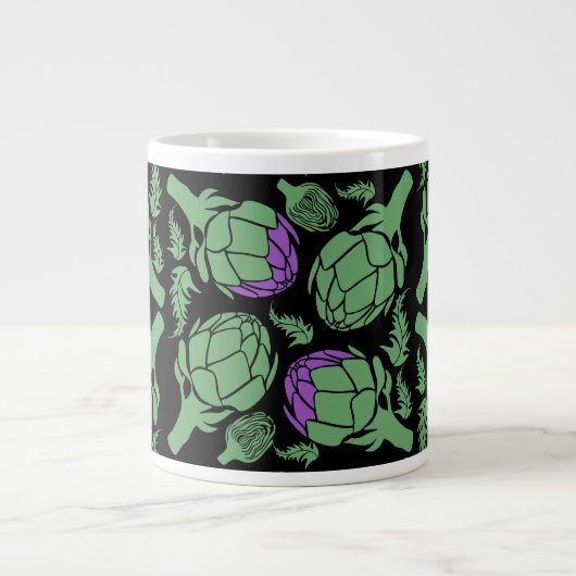 Grande Tasse Botanical Artichoke Art Home Decor (Devant)