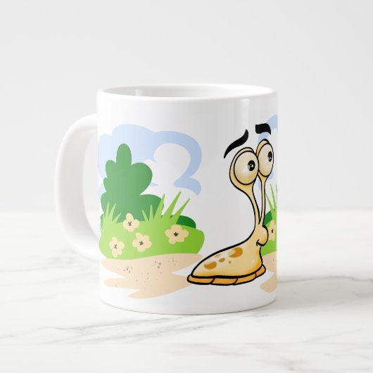 Grande Tasse Bouchon de dessin mignon (Devant gauche)
