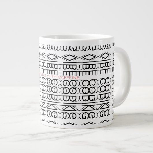 Grande Tasse Boucles de code et vibes de caféine (Devant droit)