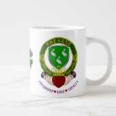 Grande Tasse Bouclier irlandais Ahearne avec Claddagh Personnal (Droite)