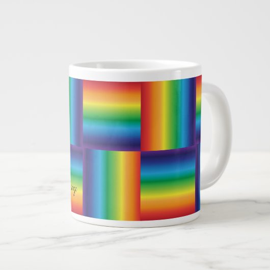 Grande Tasse Boue à roulettes arc-en-ciel (Devant droit)