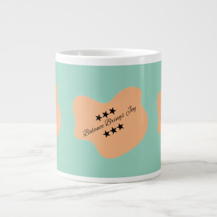 Grande Tasse Boue d'aquarelle Abstraite - Citation inspirante