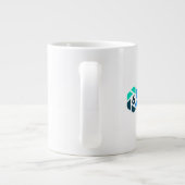 Grande Tasse Boue de café - Blanc (Dos)