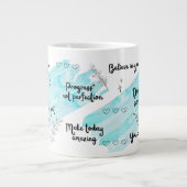 Grande Tasse Boue de spécialités Bleu de la positivité (Devant)