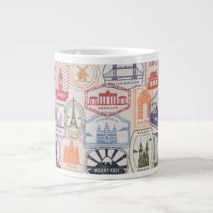 Grande Tasse Boue de timbre postal Frais vintages de courrier