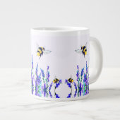 Grande Tasse Boug de café de café d'abeilles volantes printemps (Devant droit)