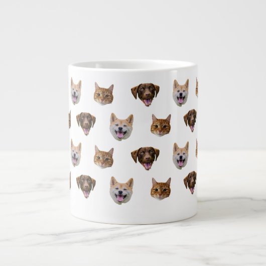 Grande Tasse Boug de chien personnalisé, chat de chien maman ca (Devant)