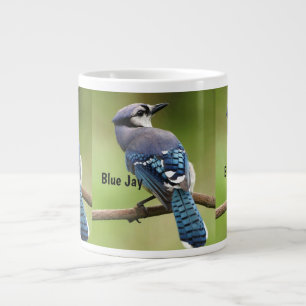 Grande Tasse Boug De Spécialité Avec De Beaux Jays Bleus