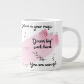 Grande Tasse Boug de spécialité rose booost de la positivité (Droite)