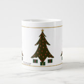 Grande Tasse Boug de spécialités de Noël doré (Devant)