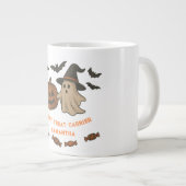 Grande Tasse Boug d'Halloween éffrayant - Boos, chauves-souris  (Devant droit)